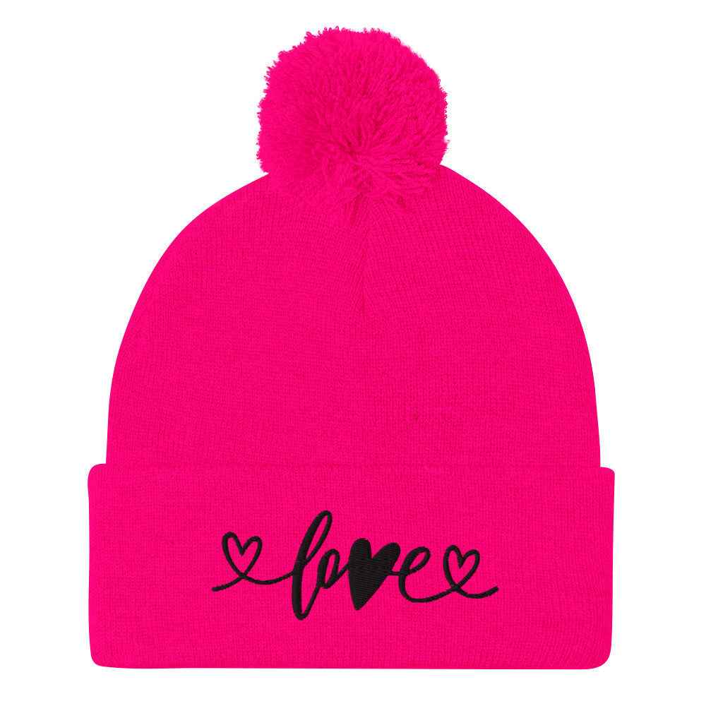 LOVE Pom-Pom Beanie