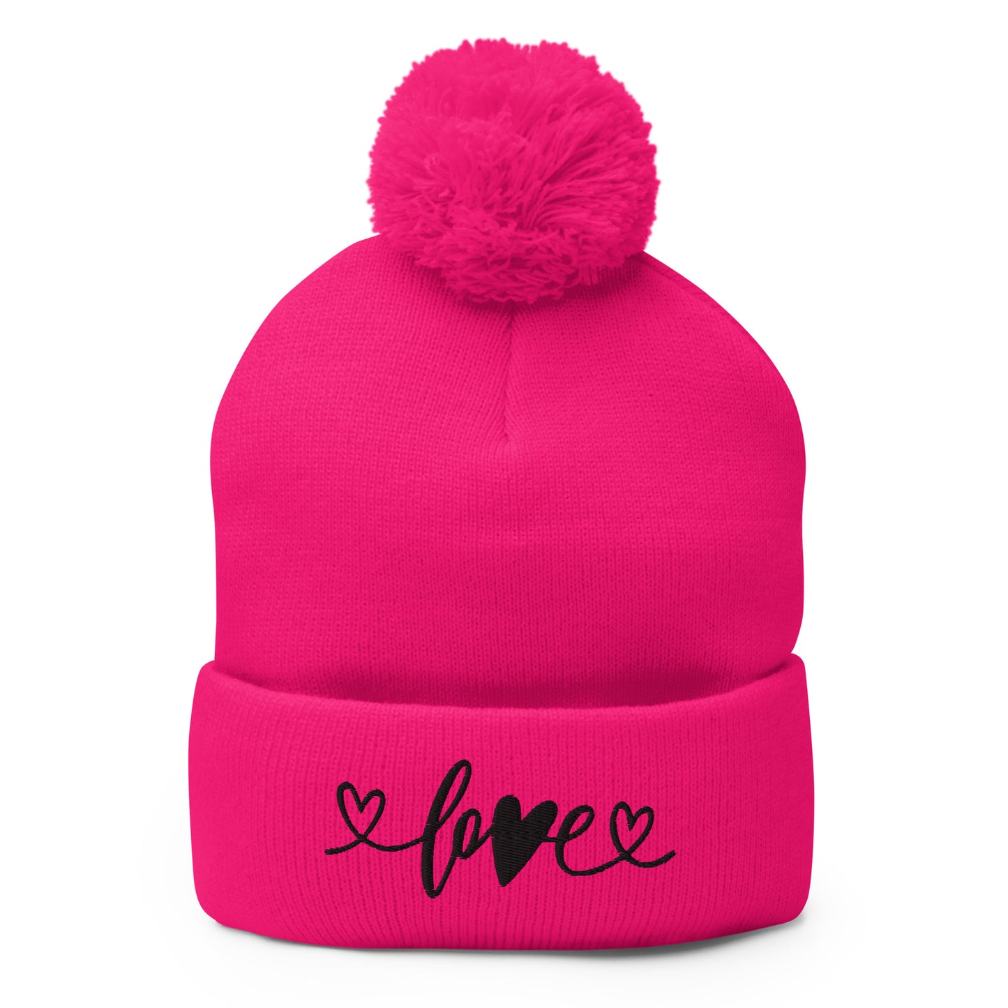 LOVE Pom-Pom Beanie