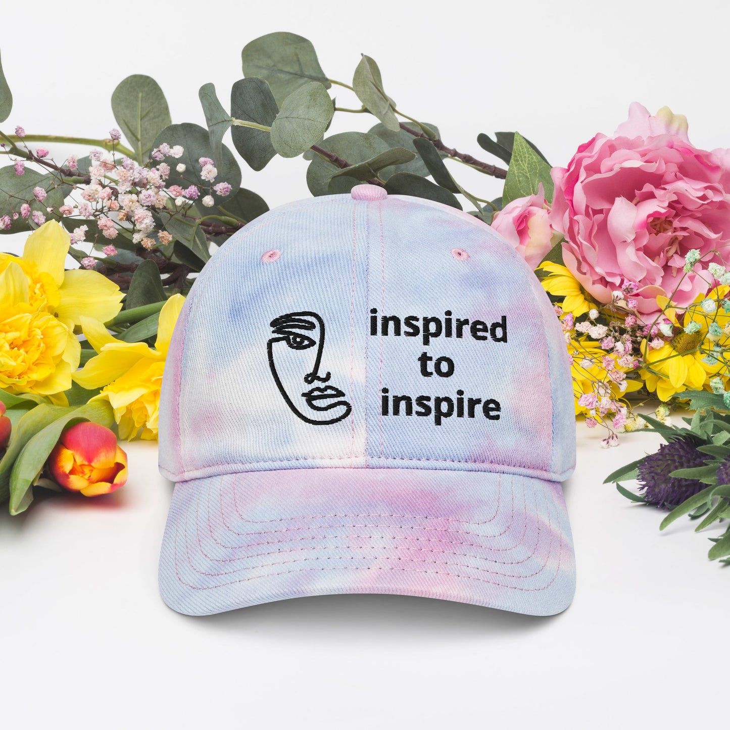 Inspired to Inspire Tie Dye Hat