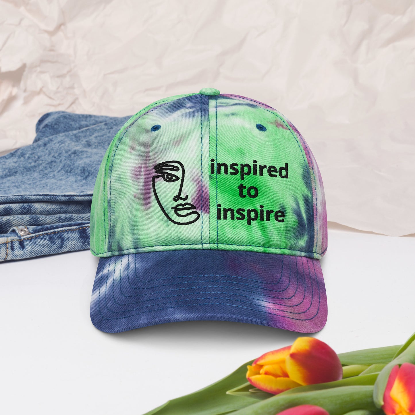 Inspired to Inspire Tie Dye Hat