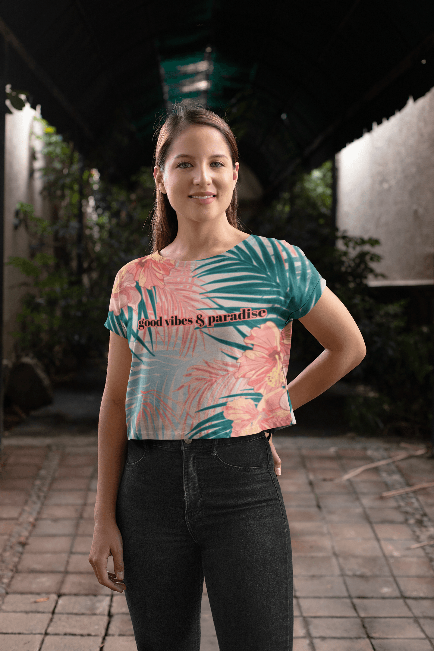 Good Vibes Crop Tee ☮