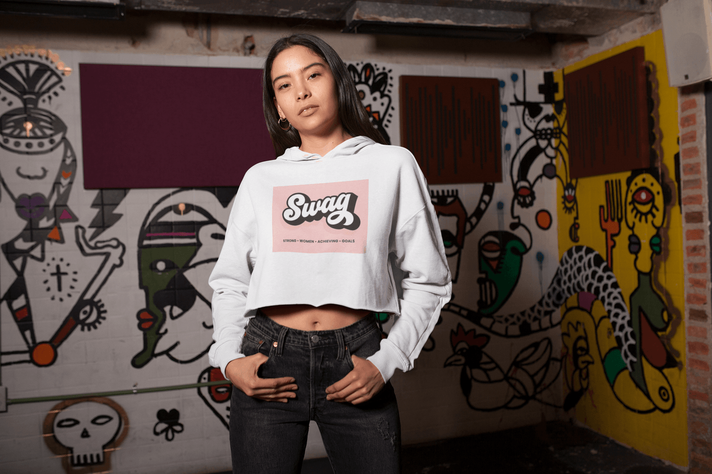 SWAG Lightweight Crop Hoodie