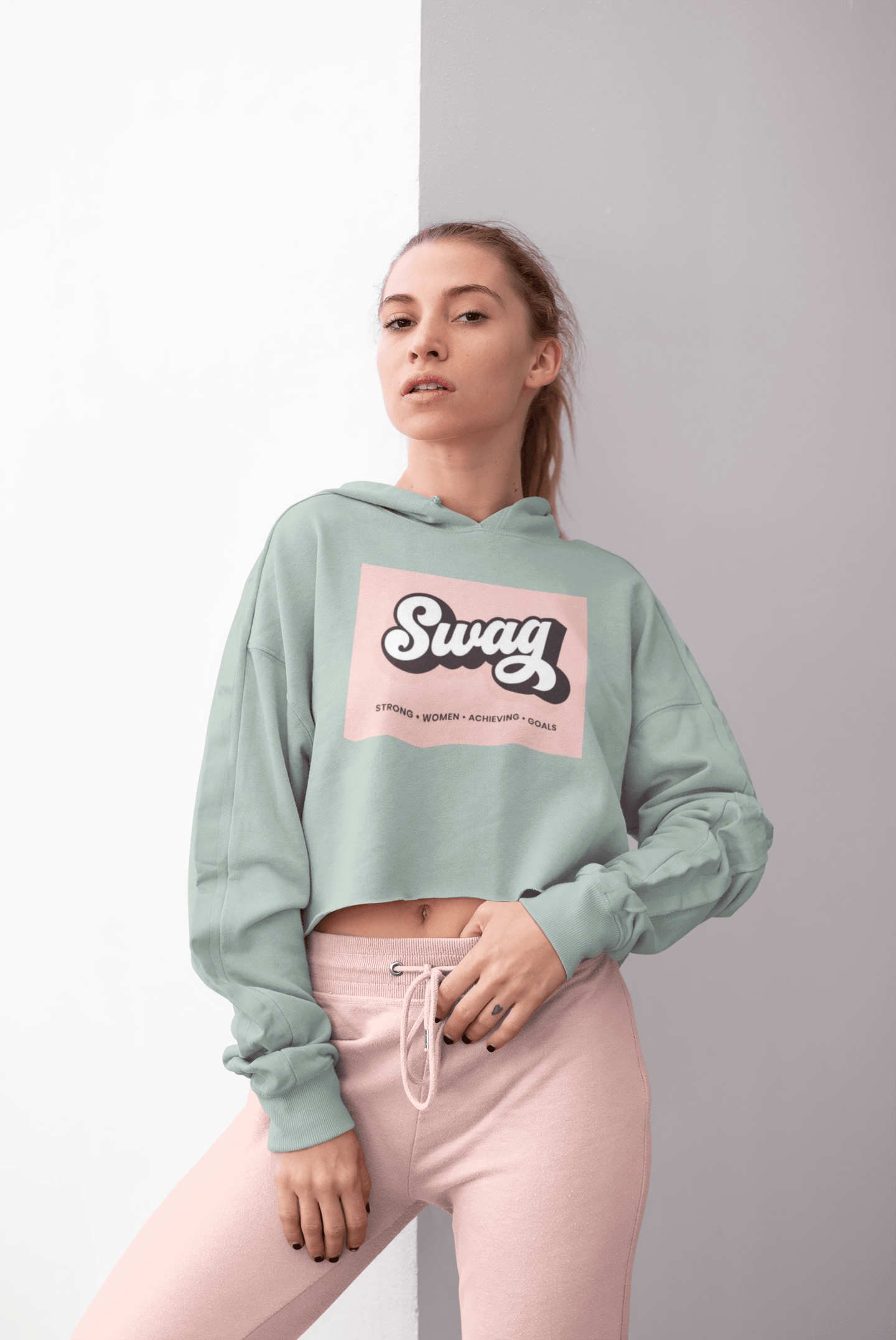 SWAG Lightweight Crop Hoodie