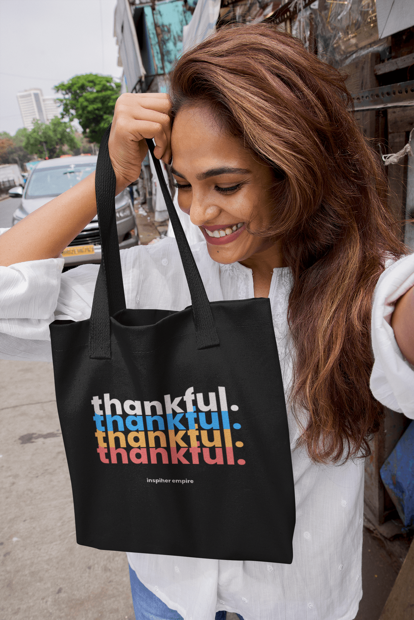 🌎 Thankful Organic Tote Bag