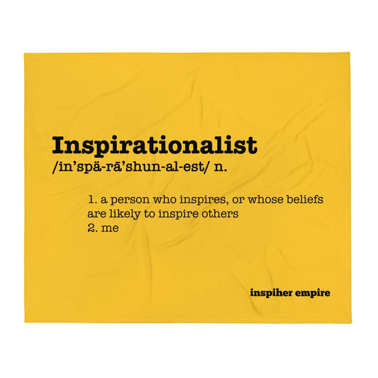 Inspirationalist Throw Blanket 🟨