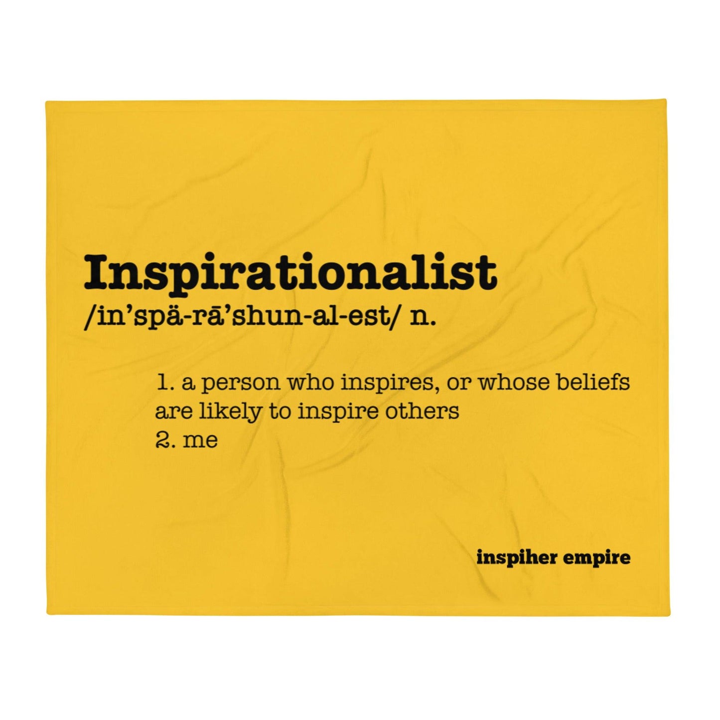 Inspirationalist Throw Blanket 🟨