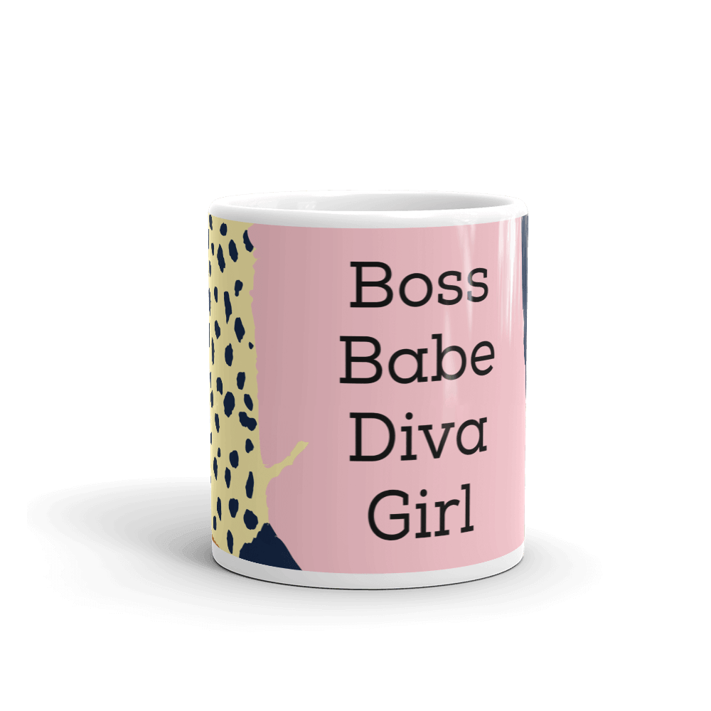 Boss Babe Diva Girl Glossy Mug