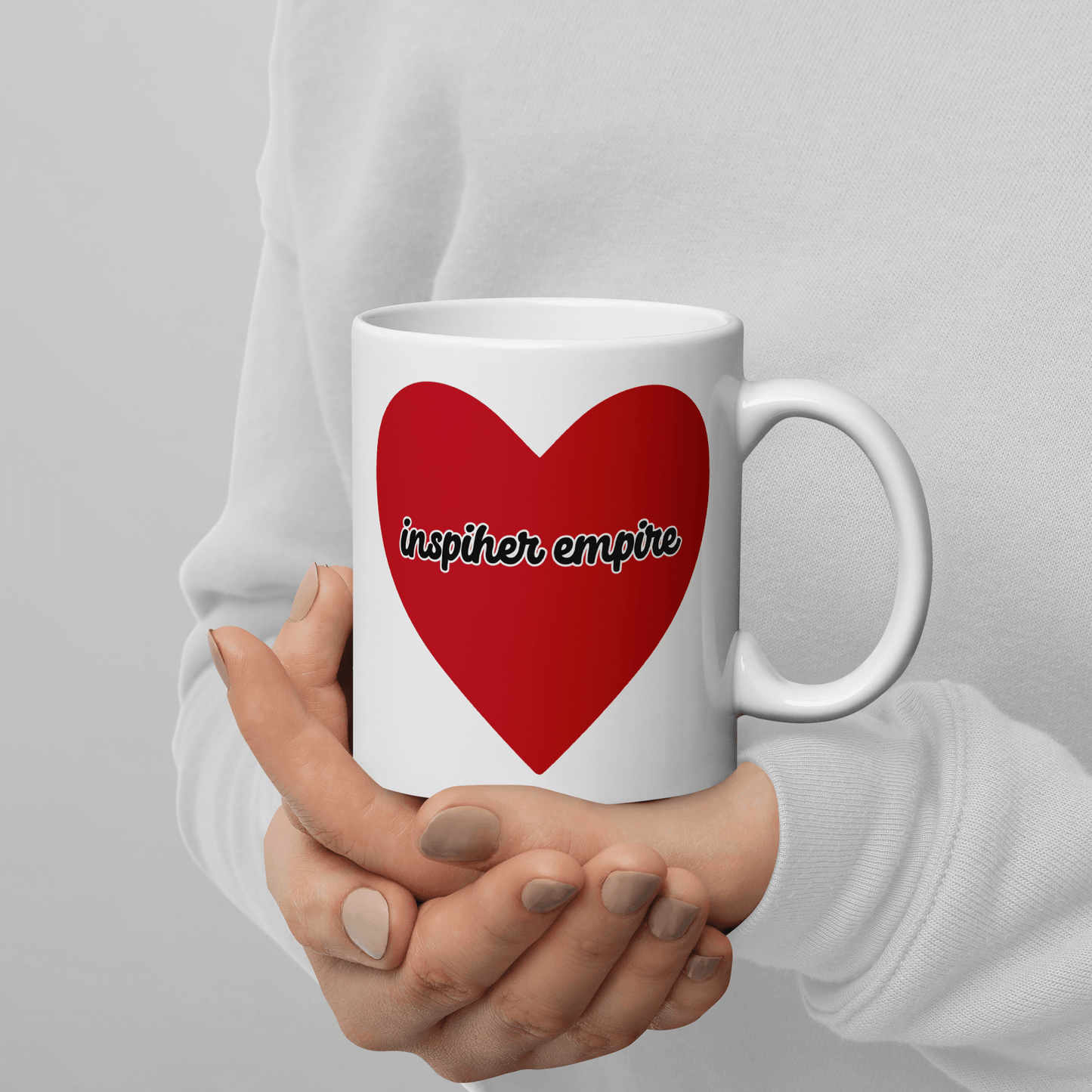 Hustle & Heart Glossy Mug