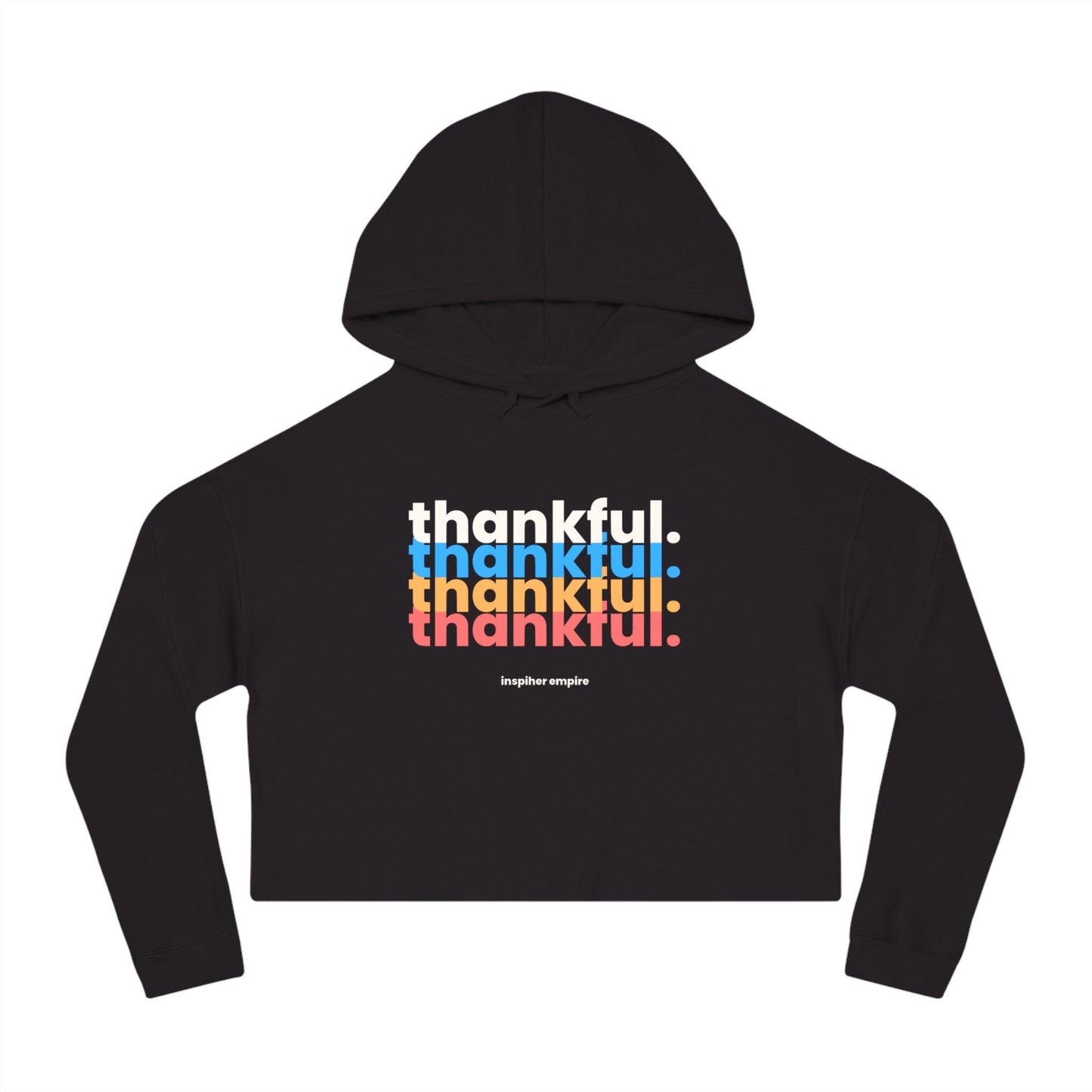 Thankful Crop Top Hoodie