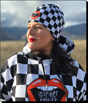 Checkered Lips Hoodie