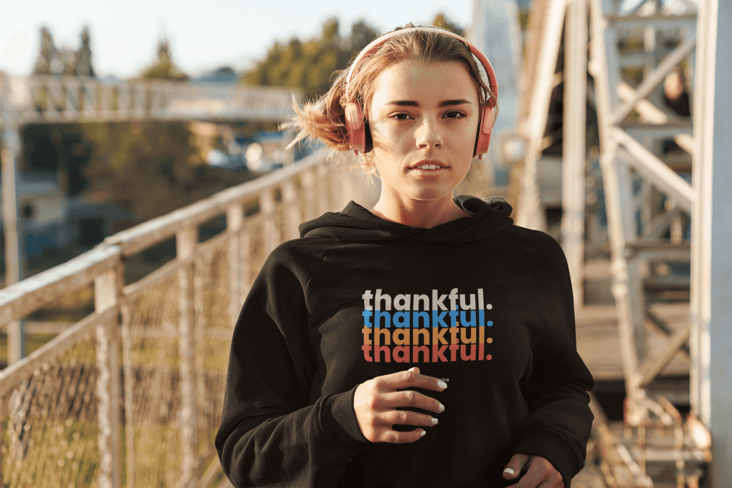 Thankful Crop Top Hoodie