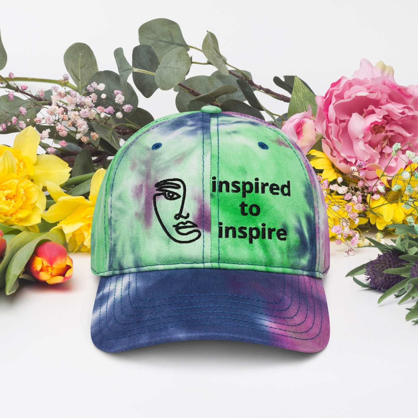 Inspired to Inspire Tie Dye Hat