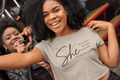 She Is Me Flowy Crop