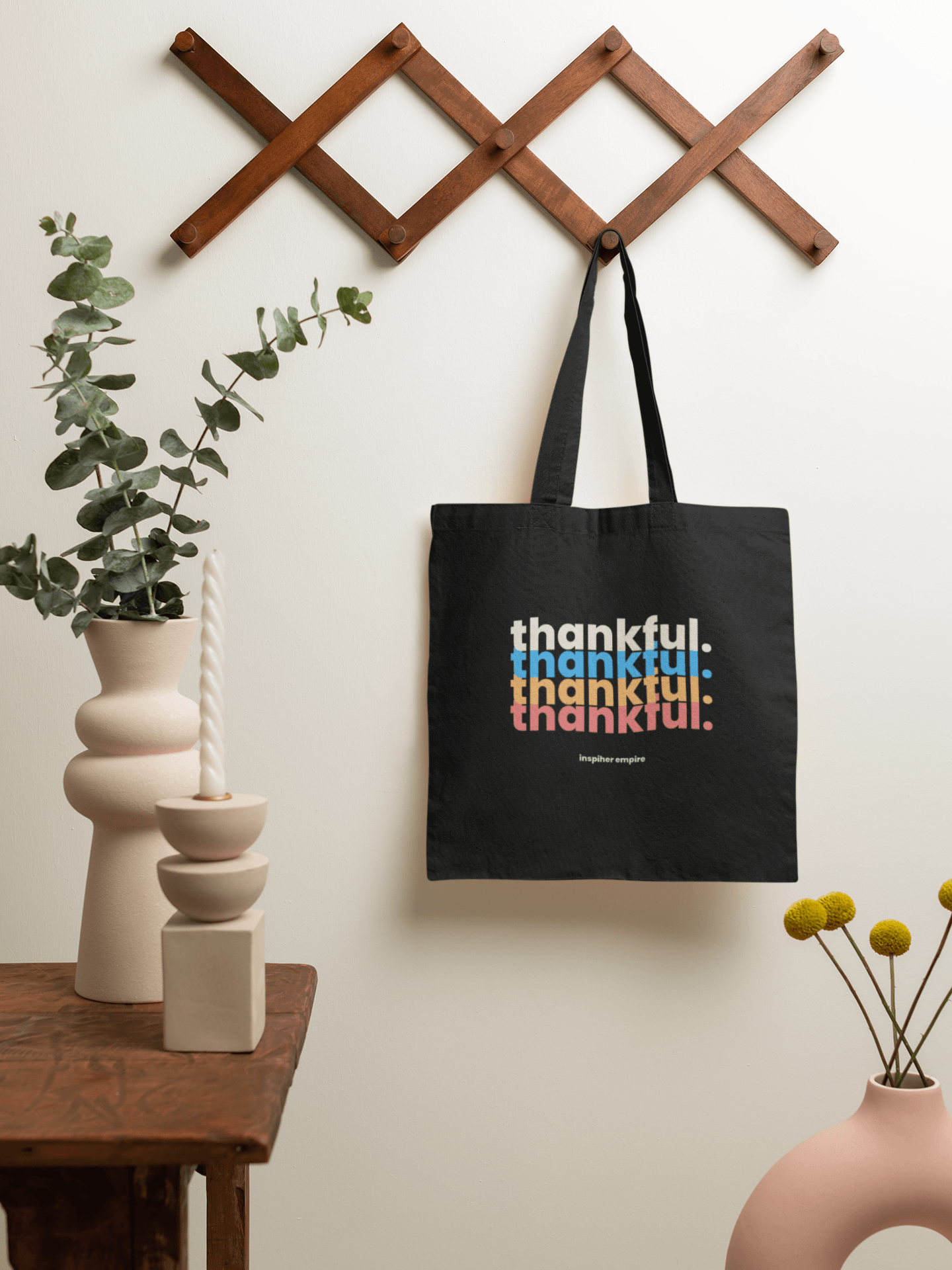 🌎 Thankful Organic Tote Bag