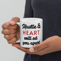 Hustle & Heart Glossy Mug