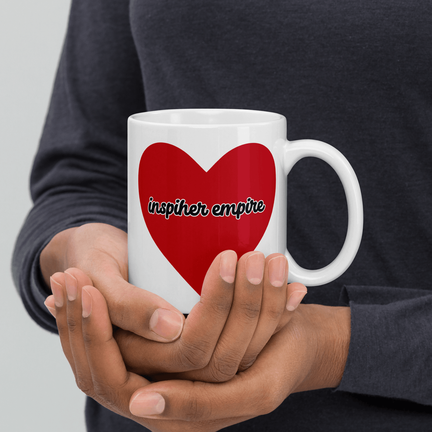 Hustle & Heart Glossy Mug